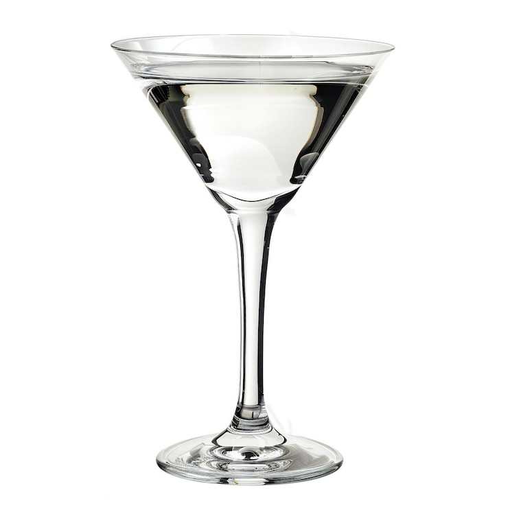 Photo martini glass isolated on white background clipping path included