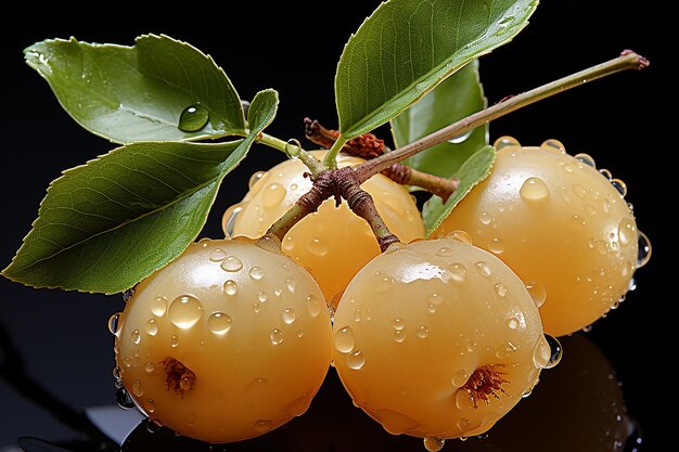 Photo marula fruit in creamy caramel commercial photography