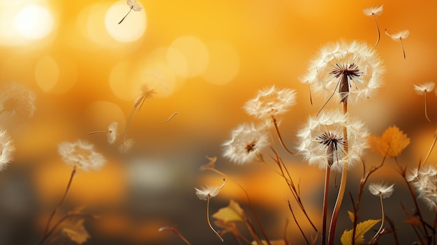 marvelous dandelion flowers photo