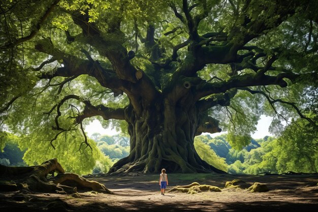 The marvelous growth of an incredible tenyearold big tree a breathtaking nature's gem in ar 32