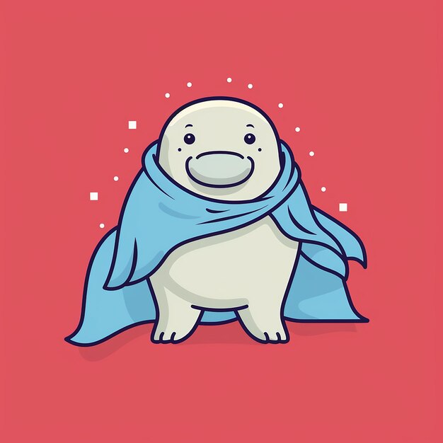 Marvelous_Manatee_Manatee_wearing_a_superhero_cape