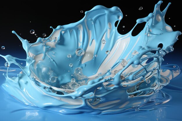 マーベラススプラッシュ 優雅な水滴で魅惑の水を生成AI