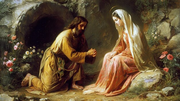 Photo mary magdalene her heart overflowing joy wallpaper