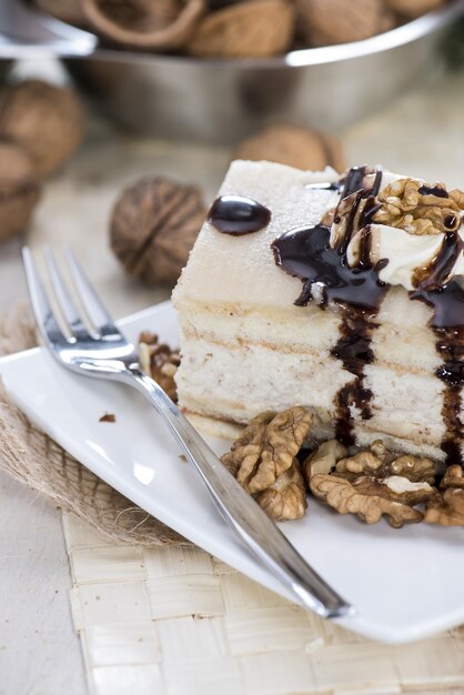 Marzipan Walnut Cake