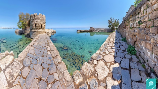 Photo masada dead sea ancient fortress with historical significance overlooking the archeological