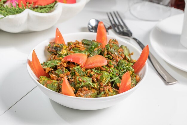 Masala Bhindi Dish