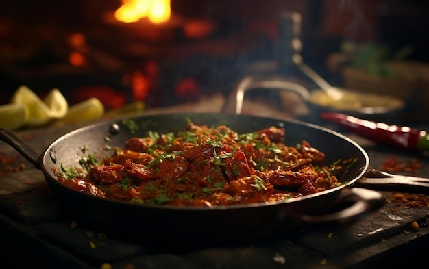 Masala chicken indian dish ai