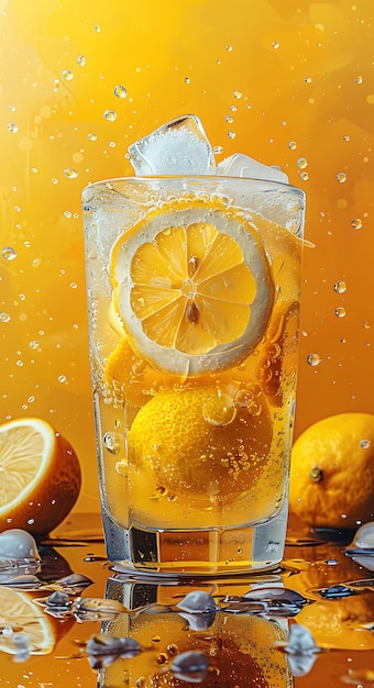 Масала Лимонад Питье Постер с специями и свежим лимоном Бол Иллюстрация Еда Питье Индийские ароматы