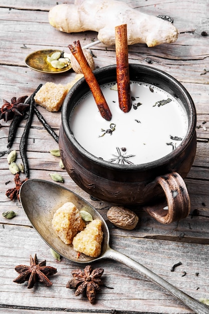 Masala tea in cup