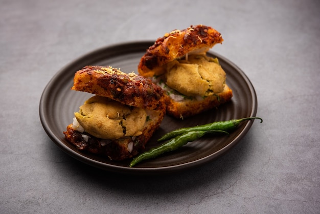 Masala Vada Pav or Wada Pao is an Indian snack