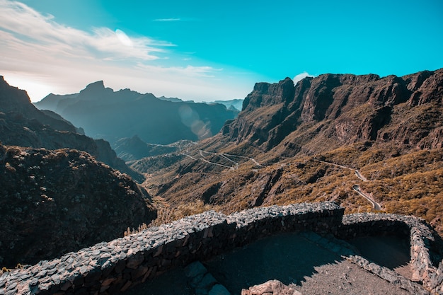 Masca viewpoint on the island of Tenerife, Canary Islands. Spain