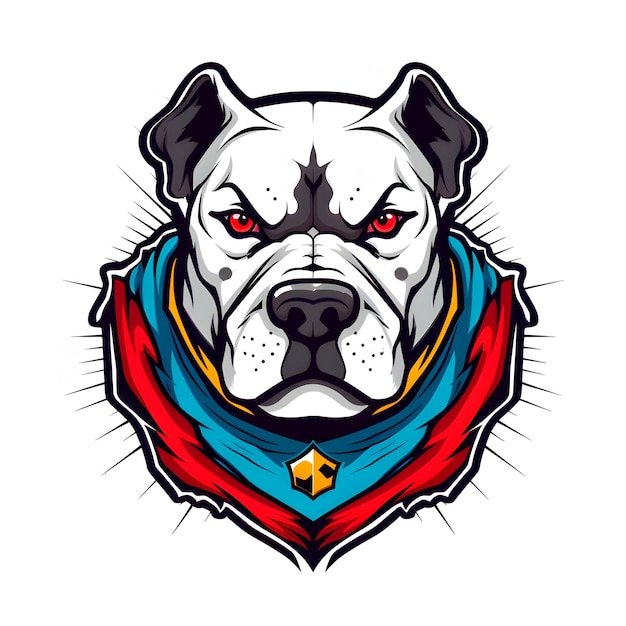 Mascot animated dog logo