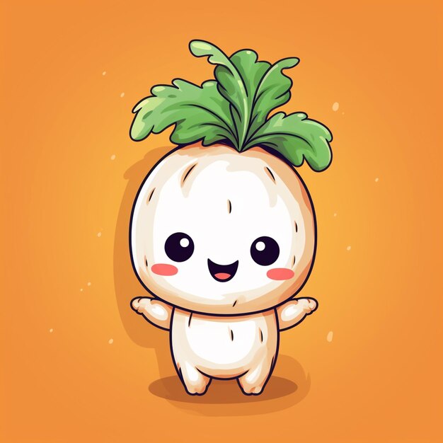 Mascot carrot backgroud white