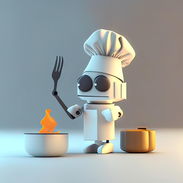 Foto cucina di mascotte ai generativa