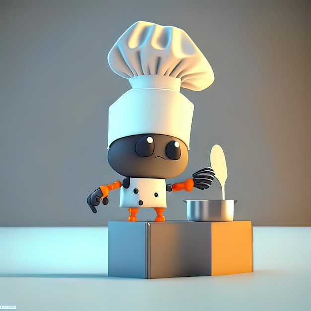 Foto cucina di mascotte ai generativa