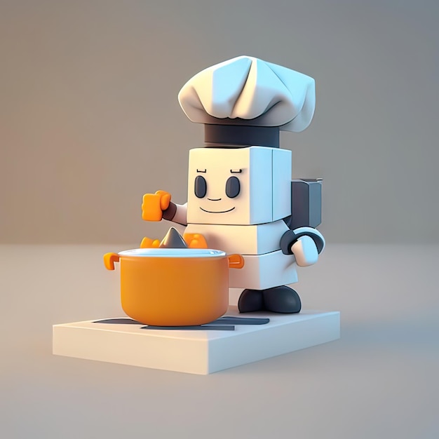 Mascot chef koken Generatieve AI