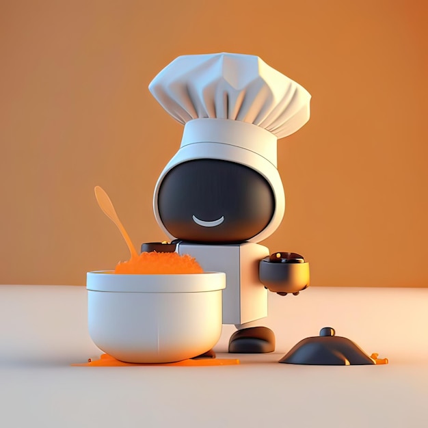 Mascot chef koken Generatieve AI