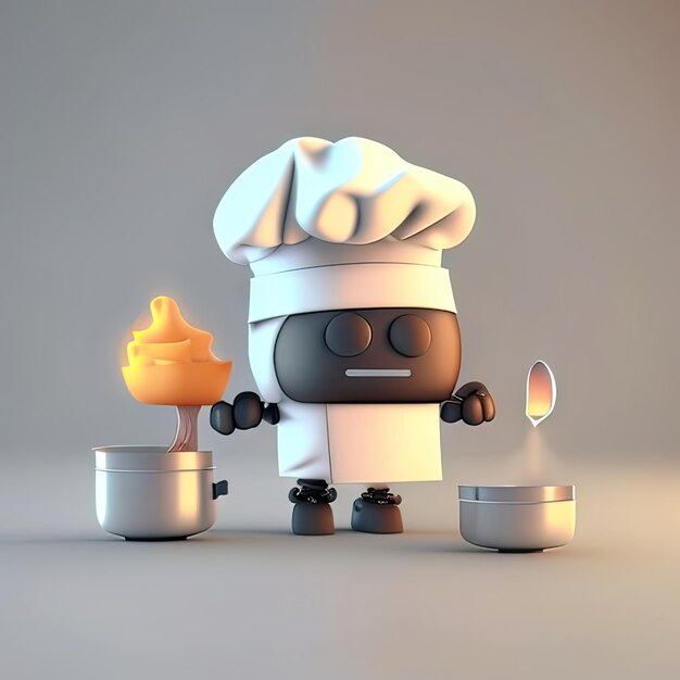 Mascot chef koken Generatieve AI