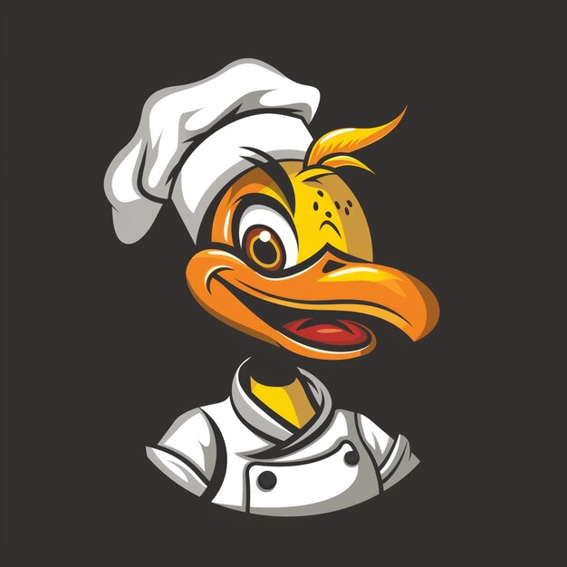 Photo mascot logo design for a restaurant