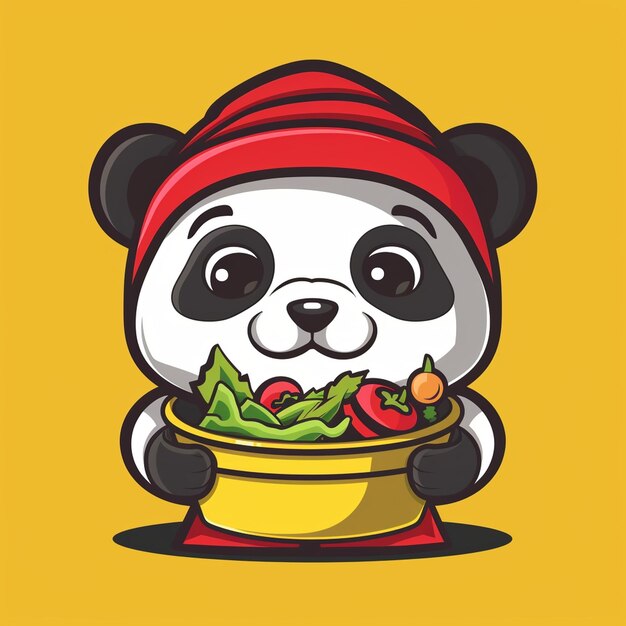 Photo mascot logo design for a restaurant