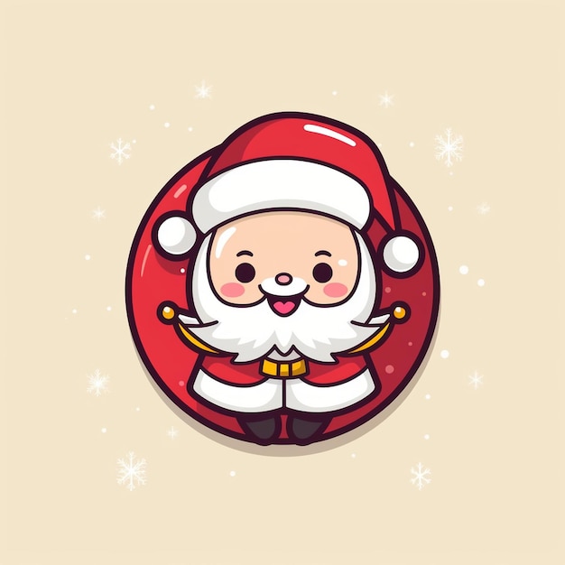 Photo a mascot logo of a merry christmas