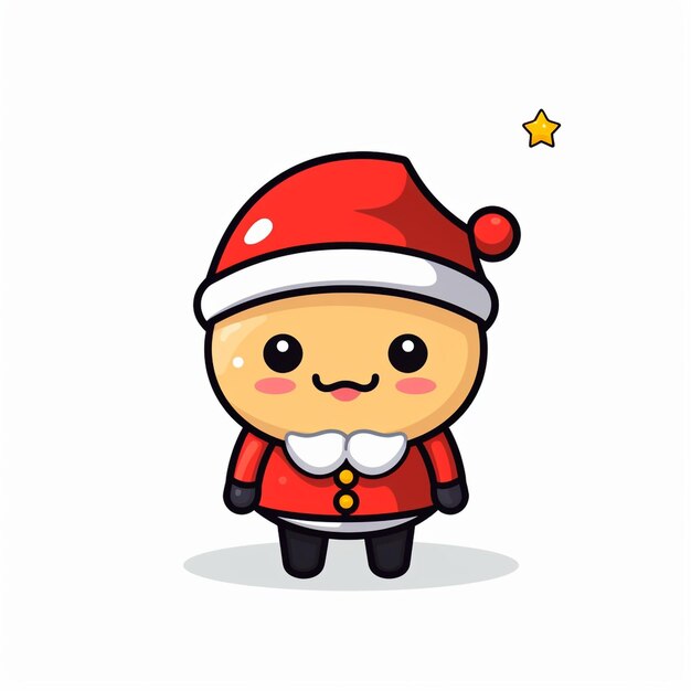 Photo a mascot logo of a merry christmas