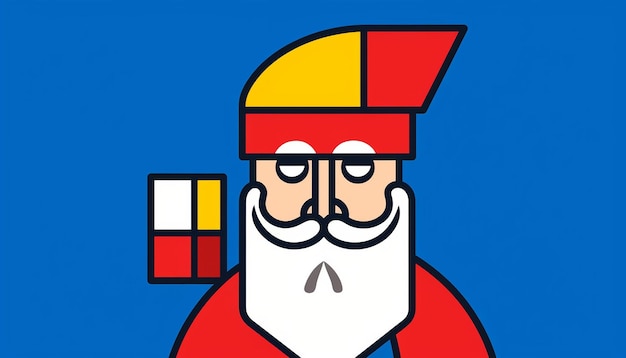 A mascot logo of a website that generates poems for sinterklaas