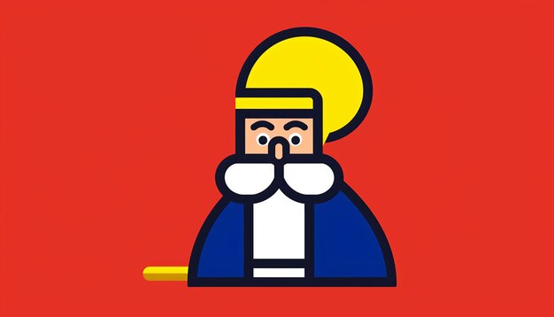 A mascot logo of a website that generates poems for sinterklaas