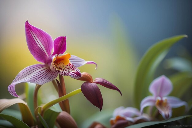 Masdevallia macro photo type of orchid