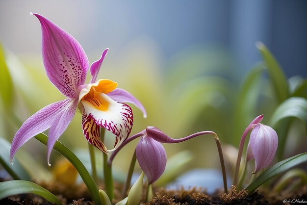 Masdevallia macro photo type of orchid