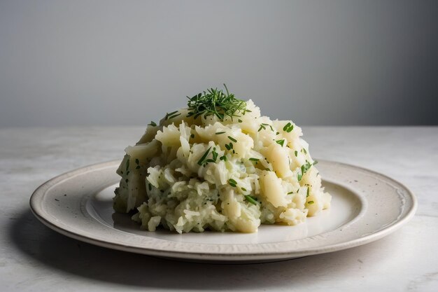 Premium Photo Mashed Potato Serving on a Plate Premium Photo Mashed Potato Serving on a Plate
