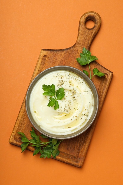 mashed potatoes concept of tasty and delicious food