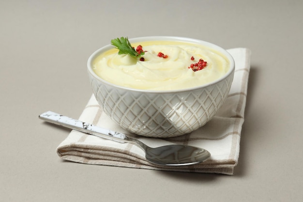 mashed potatoes concept of tasty and delicious food