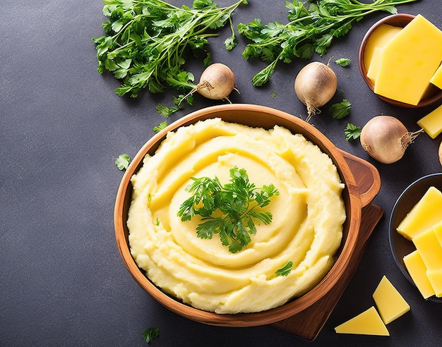 mashed potatoes with herbs