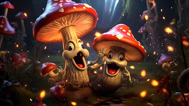 Mashroom grappige 3D