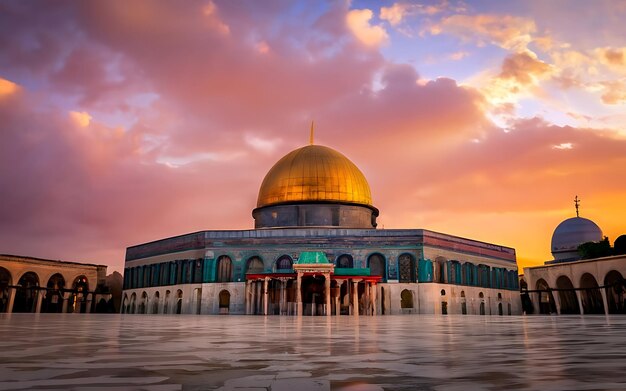 Masjid al Aqsa illustration background