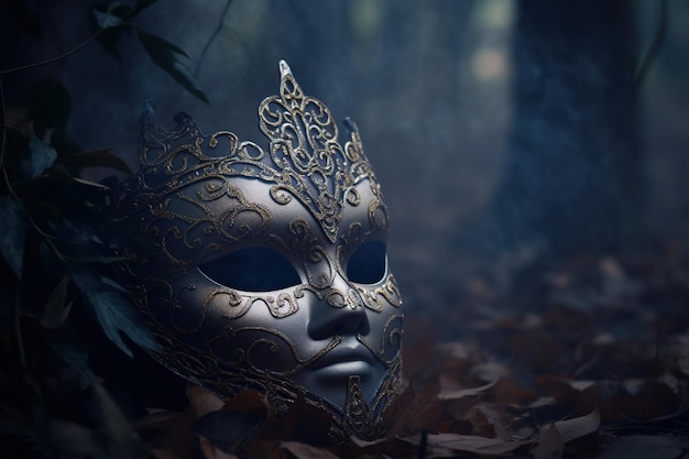 A mask in the dark forest