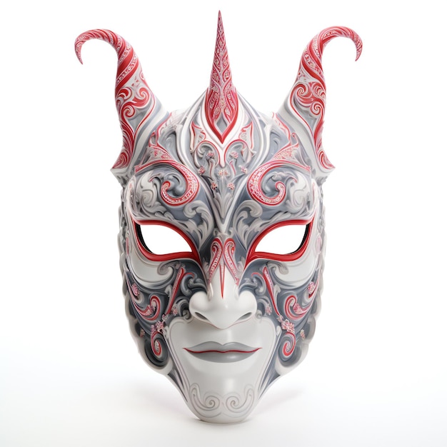 Mask of the devil isolated on a white background