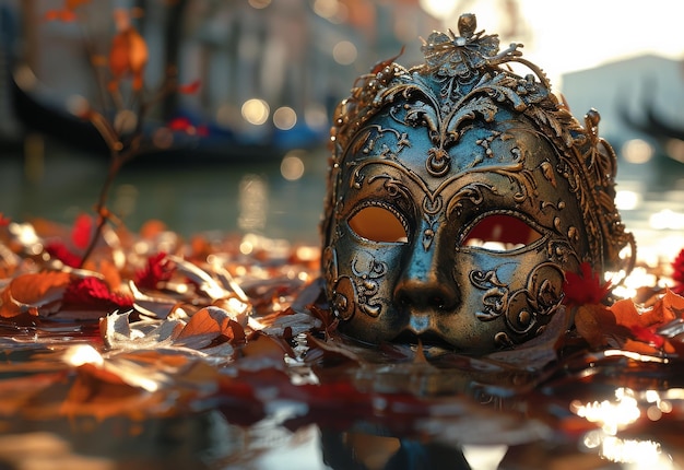 Mask Floating on Top of Body of Water