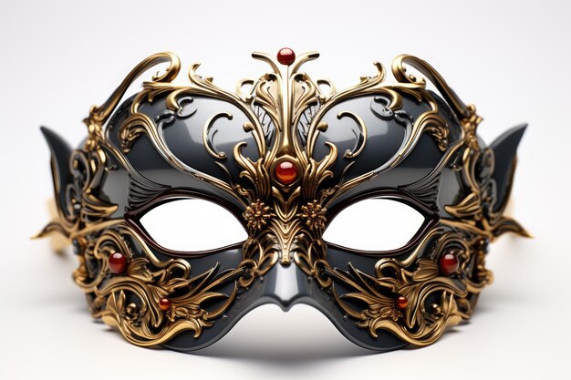 Photo mask for the masquerade isolated white background professional photography
