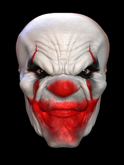 Mask of the villain. 3d rendering