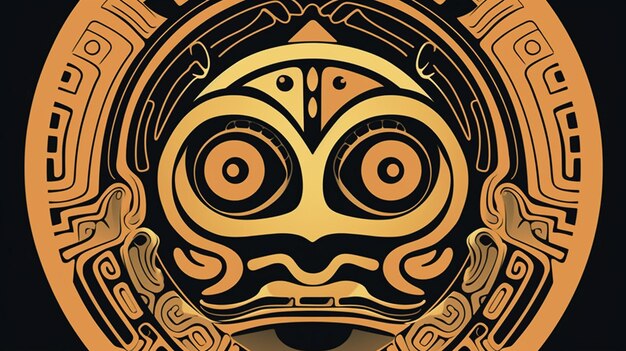 Masked Marvels A Fusion of Cultural Expressions in Vector Art and Design