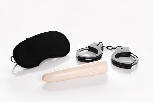 Masker handboeien en vibrator