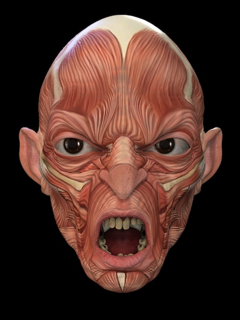 Masker van de schurk. 3D-rendering