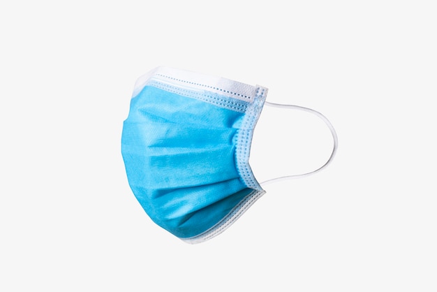 Masker voor arts coronavirus bescherming of covid-19 geïsoleerd op een wit