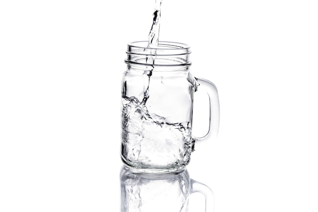 mason jar with water 