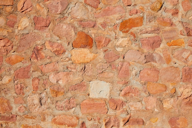 Masonry wall detail of rodeno limestone stone