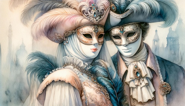 Foto eleganza del ballo in maschera un romanzo di carnevale veneziano