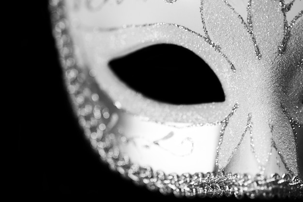 Photo masquerade mask isolated close up photo