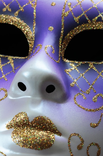 Masquerade mask isolated close up photo